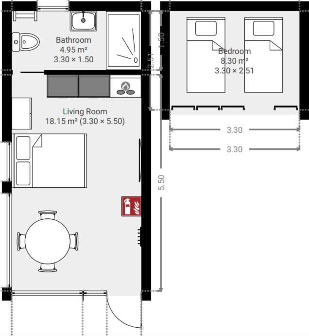 Tiny House - Optioneel Met Hottub Apartment